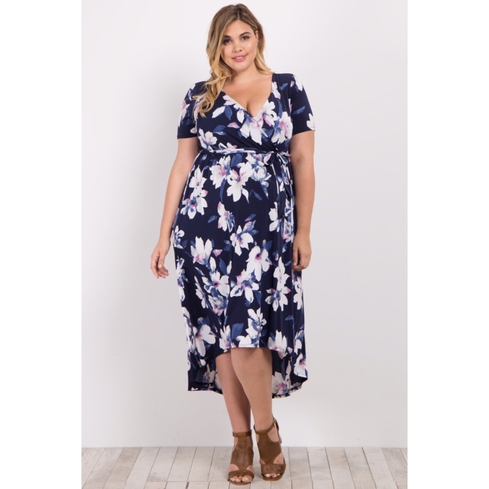 • Pinkblush • EUC Maternity Hi-Low Wrap Dress